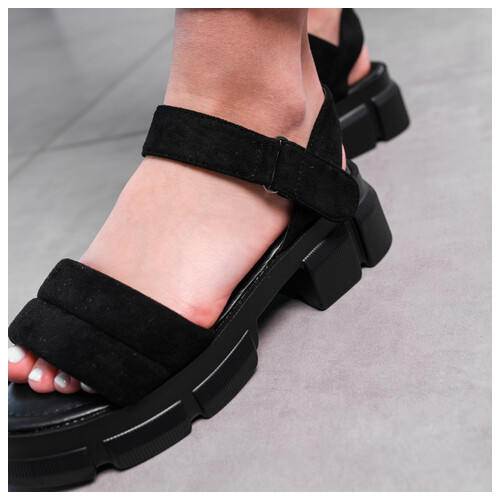 Жіночі сандалі Fashion Sheba 3629 40 Розмір 25.5 см Чорний фото №2