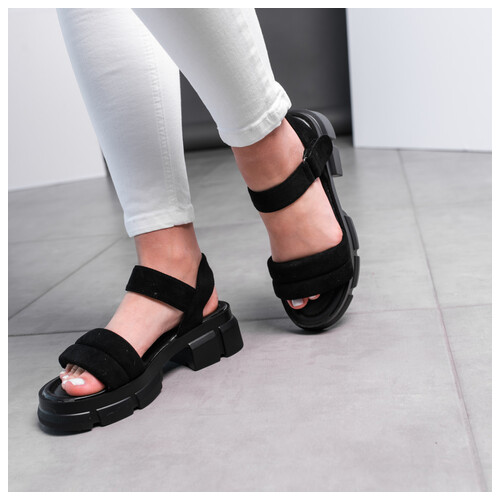Жіночі сандалі Fashion Sheba 3629 40 Розмір 25.5 см Чорний фото №6