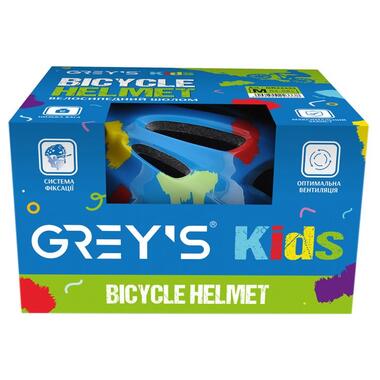 Велосипедний шолом дитячий Greys М синій матовий GR22333 фото №2