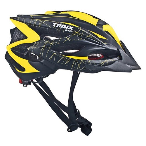 Велошолом Trinx Black/Yellow Matte L (TT07) фото №4