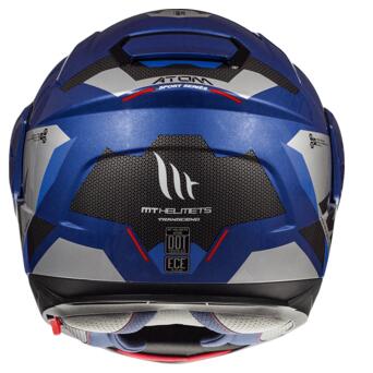 Мотошолом MT Helmets Atom SV Transcend Gloss Blue S фото №3