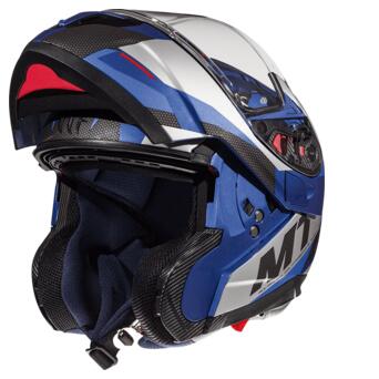 Мотошолом MT Helmets Atom SV Transcend Gloss Blue S фото №2