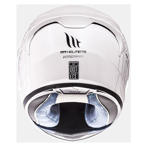 Мотошолом MT Helmets KRE SV SOLID Gloss White XL фото №3