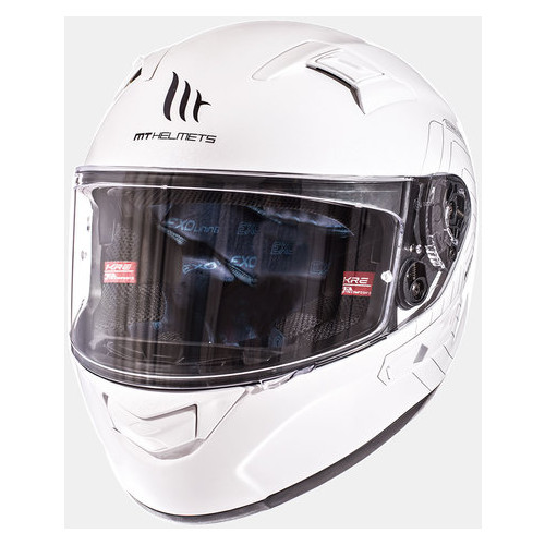 Мотошолом MT Helmets KRE SV SOLID Gloss White XL фото №2