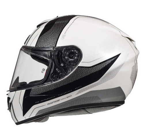 Мотошолом MT Helmets RAPIDE Duel D7 Gloss Pearl Silver XL фото №1