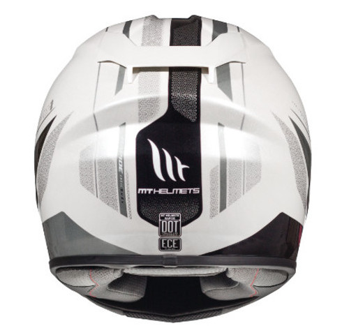 Мотошолом MT Helmets RAPIDE Duel D7 Gloss Pearl Silver XL фото №2