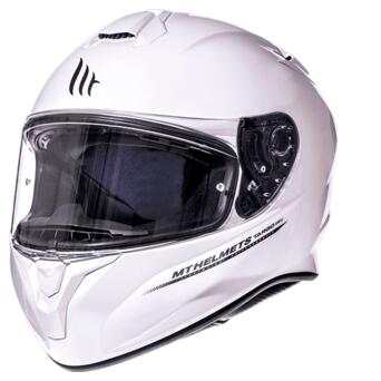 Мотошолом MT Helmets TARGO Solid A0 Gloss White XXL фото №2