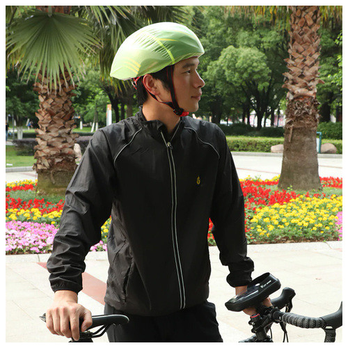 Чохол світловідбивний West Biking 0708081 Green для велосипедного шолома фото №5
