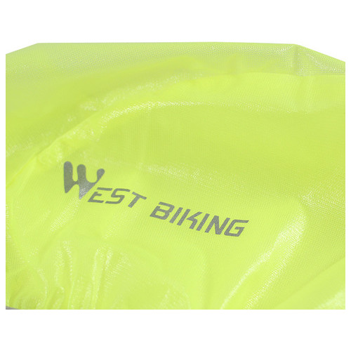 Чохол світловідбивний West Biking 0708081 Green для велосипедного шолома фото №3