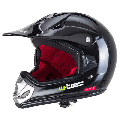 Молодіжний мотоциклетний шолом W-TEC V310 enduro - L (53-54) / чорний (8693-L-3) фото №1