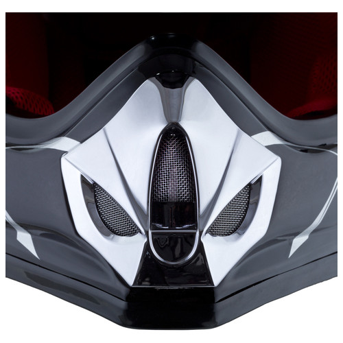 Молодіжний мотоциклетний шолом W-TEC V310 enduro - L (53-54) / чорний (8693-L-3) фото №2