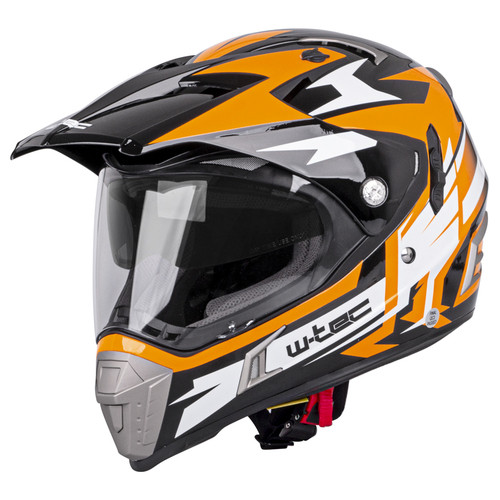 Мотоциклетний шолом W-TEC Dualsport – чорно-флуо-помаранчевий / L (59-60) (21624-L-1) фото №1