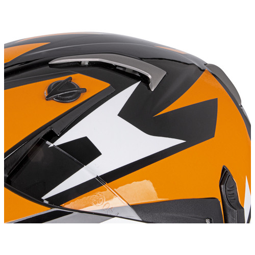 Мотоциклетний шолом W-TEC Dualsport - чорно-флуо-помаранчевий / XL (61-62) (21624-XL-1) фото №7