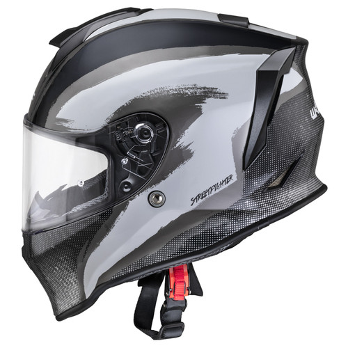 Мотоциклетний шолом W-TEC Integra Graphic - чорно-білий / L (59-60) (21600-L-1) фото №3