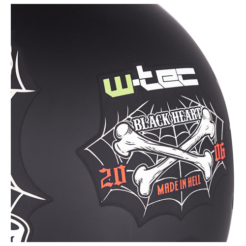 Мотоциклетний шолом W-TEC V535 Black Heart - XXL (63-64) (18158-XXL-2) фото №4