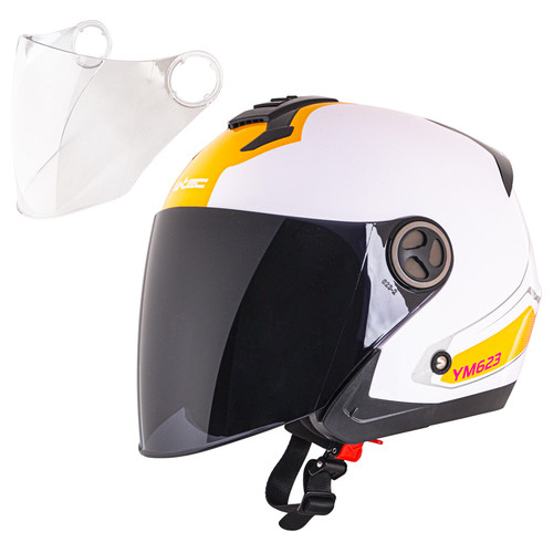 Мотоциклетний шолом W-TEC Yellamo - S (55-56)/білий (20350-S) фото №1