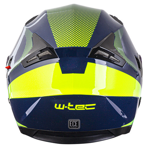 Мотоциклетний шолом W-TEC Yokohammer - синьо-жовтий/S (55-56) (20338-S) фото №3