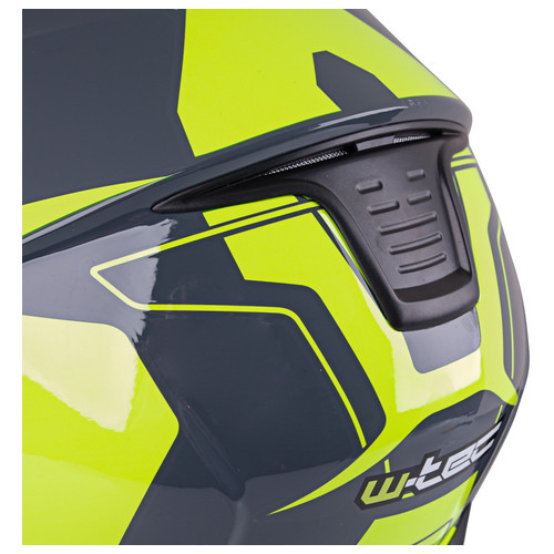Перекидний мотоциклетний шолом W-TEC FS-907 P/J - Сіро-флуо-жовтий/XXL (63-64) (17652-XXL-2) фото №10
