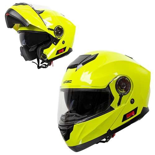 Перекидной мотоциклетный шлем W-TEC Lanxamo - жовтий/XXL (63-64) (18443-XXL-3) фото №1