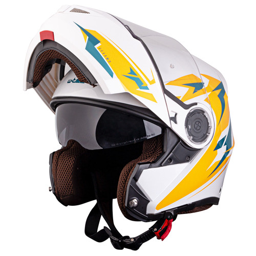 Перекидний мотоциклетний шолом W-TEC Vexamo PI Graphic w/Pinlock - біла графіка/XL (61-62) (20617-XL-2) фото №3