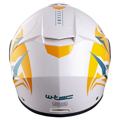 Перекидний мотоциклетний шолом W-TEC Vexamo PI Graphic w/Pinlock - біла графіка/XL (61-62) (20617-XL-2) фото №6