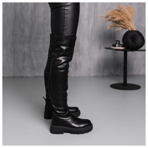 Ботфорти жіночі зимові Fashion Sleipnir 3886 39 розмір 25 см Чорний фото №6