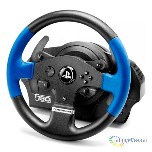 Дротове кермо Thrustmaster T150 Force Feedback Official Sony licensed PC/PS4 Black (4160628) фото №2