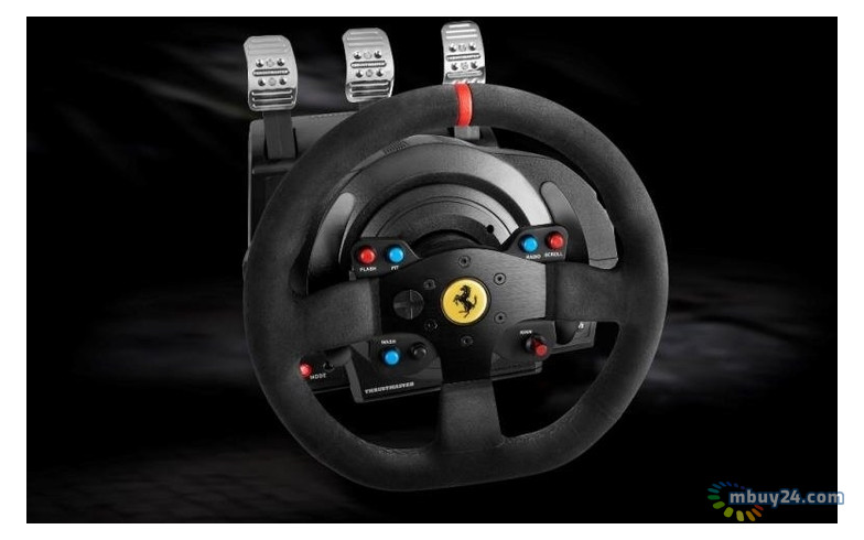 Дротове кермо Thrustmaster T300 Ferrari Integral RW Alcantara edition PC/PS4/PS3 Black (4160652) фото №7