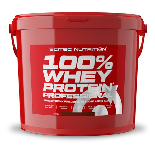 Сироватковий протеїн Scitec Nutrition 100 Whey Protein Professional 5 кг шоколад-печиво крем фото №1