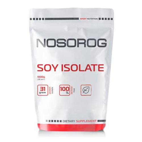 Рослинний протеїн Nosorog Soy Isolate 1 кг натуральний фото №1