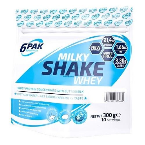 Protein 6PAK Nutrition Milky Shake Whey 300 грам кава латте фото №1