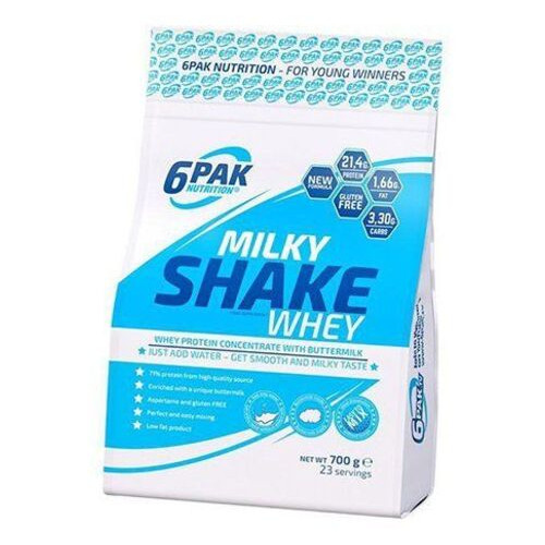 Протеїн для відновлення 6Pak сироватковий концентрат Milky Shake Whey 700г Шоколад (29350003) фото №1
