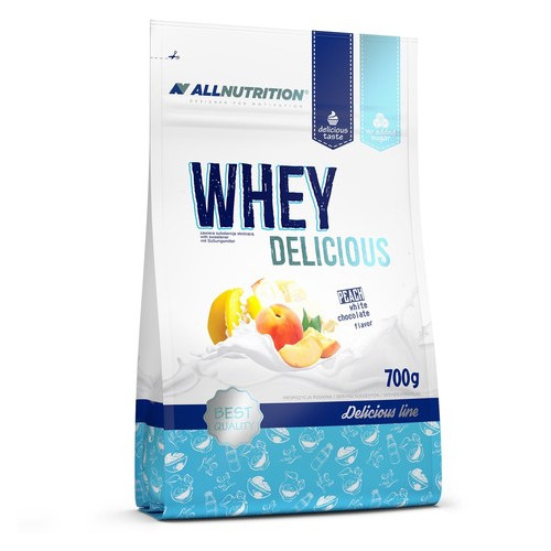 Протеин All Nutrition Whey Delicious 700 г білий шоколад з малиною (100-41-1691997-20) фото №2