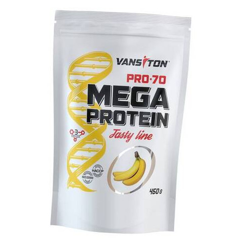 Протеїн Vansiton Mega Protein Pro-70 450г Банан (29173007) фото №2