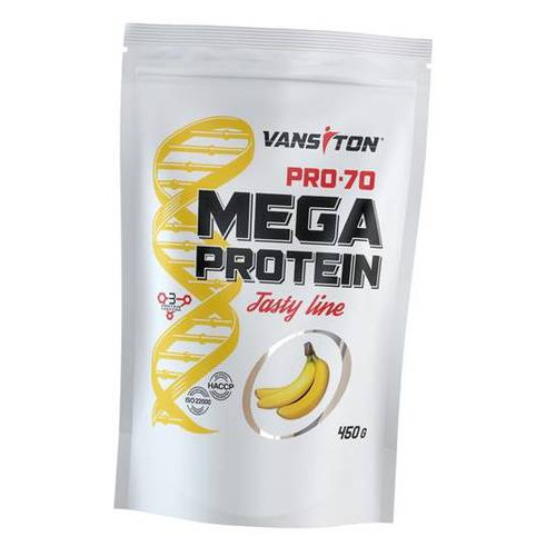 Протеїн Vansiton Mega Protein Pro-70 450г Банан (29173007) фото №1