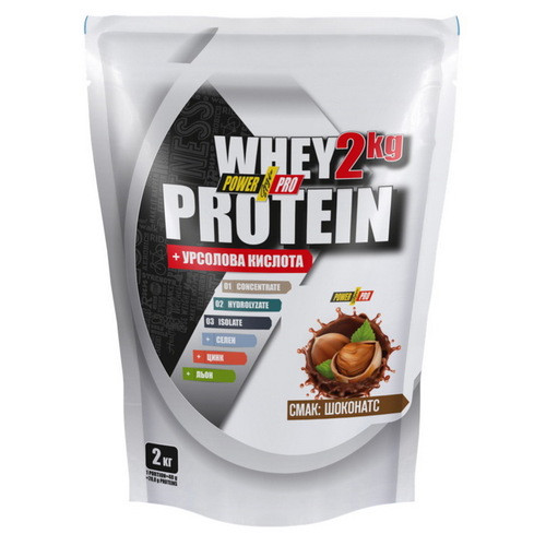 Протеїн Сироватковий Power Pro Whey protein 2 кг Шоко-брют фото №1