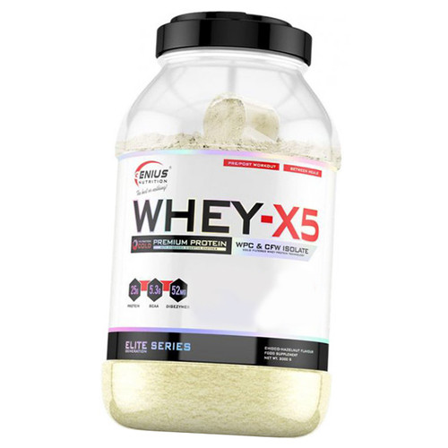 Сироватковий протеїн вищої якості Genius Nutrition Whey-X5 2000г Буено шоколад (29562007) фото №1