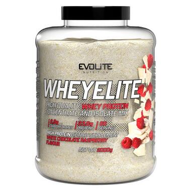Протеїн Evolite Nutrition Whey Elite 2 кг блий шоколад-малина фото №1