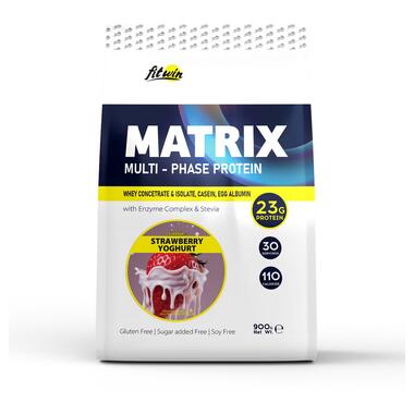 Протеїн FitWin Matrix Multi-Phase Protein (900 g strawberry yoghurt) фото №1