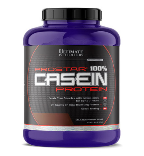 Казеїновий протеїн Ultimate Nutrition Prostar 100 Casein Protein 2.27 кг полуниці (CN844-2) фото №1