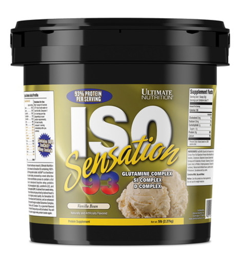 Сироватковий ізолят Ultimate Nutrition Iso Sensation 2.27 кг ваніль фото №1