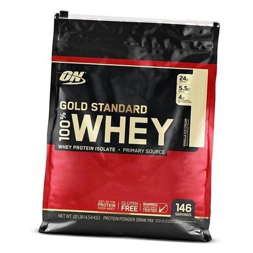 Протеїн Optimum nutrition 100% Whey Gold Standard 4545г Ваніль морозиво (29092004) фото №2