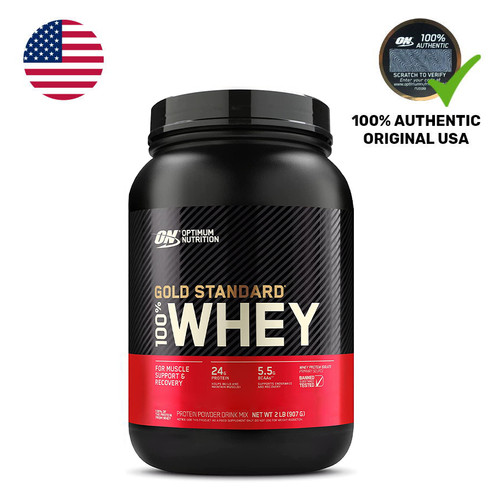 Сироватковий протеїн Optimum Nutrition USA Gold Standard 100 Whey 907 грам шоколадний солод фото №1