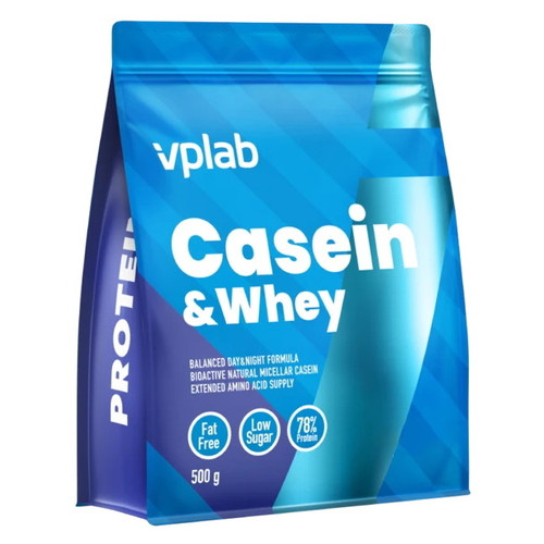 Комплексний протеїн VPLab Casein Whey 500 г ваніль фото №1