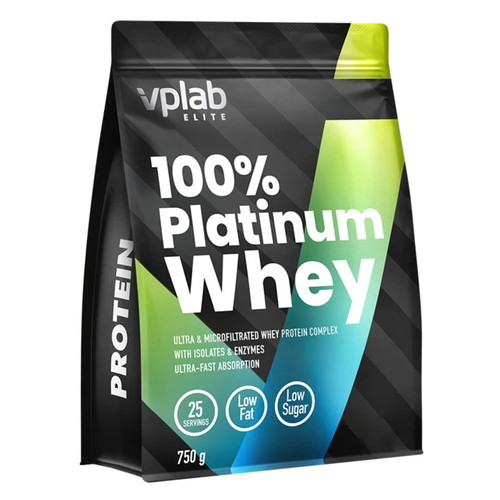 Сироватковий протеїн VPLab 100 Platinum Whey 750 грам шоколад фото №1