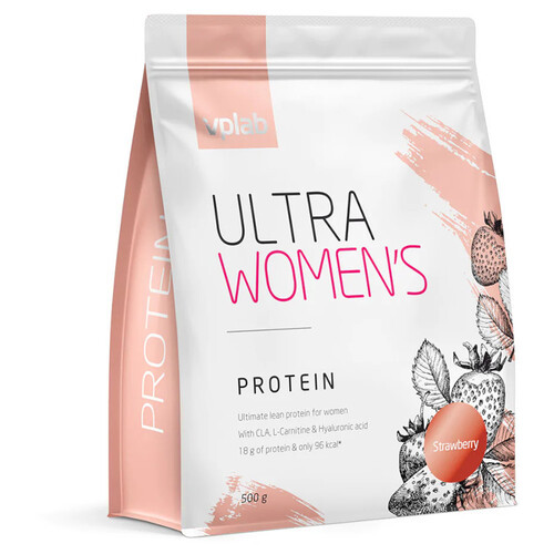 Сироватковий протеїн VPLab Ultra Womens Protein 500 г полуниці фото №1