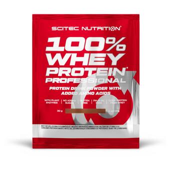 Протеин Scitec Nutrition 100% Whey Protein Professional 30 г шоколадне печиво крем фото №1