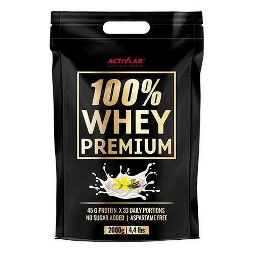 Сироватковий протеїн ActivLab 100 Whey Premium 2 кг ваніль фото №1