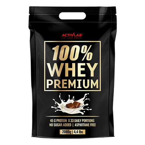Сироватковий протеїн ActivLab 100 Whey Premium 2 кг шоколад фото №1