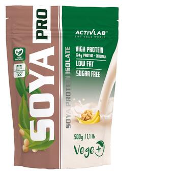 Рослинний протеин Activlab Soya Pro 500 грамм банан-орех фото №1